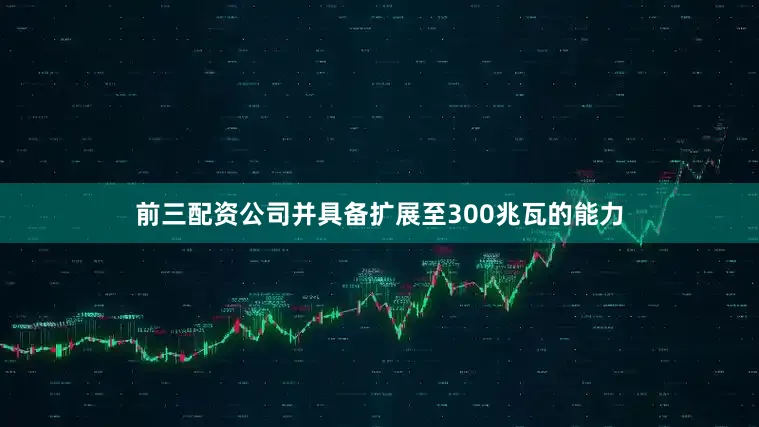 前三配资公司并具备扩展至300兆瓦的能力