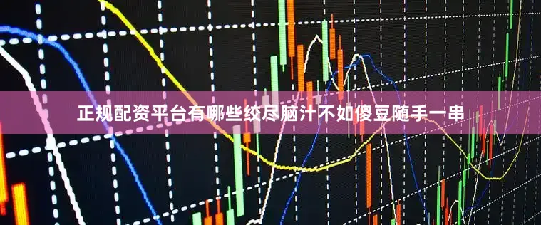 正规配资平台有哪些绞尽脑汁不如傻豆随手一串