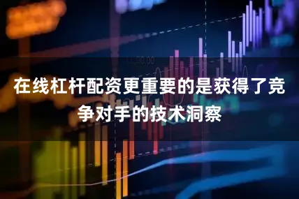 在线杠杆配资更重要的是获得了竞争对手的技术洞察